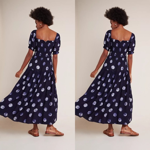 Anthropologie Alix Smocked Maxi Dress - Picture 3 of 4